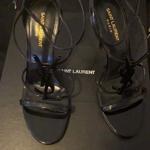 YSL BLACK SANDALS